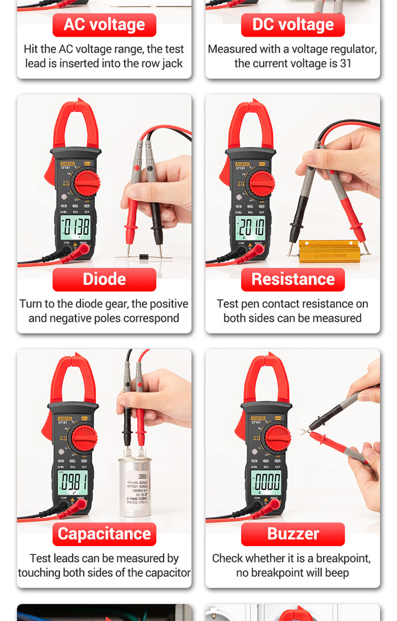 aneng st181 digital clamp meter