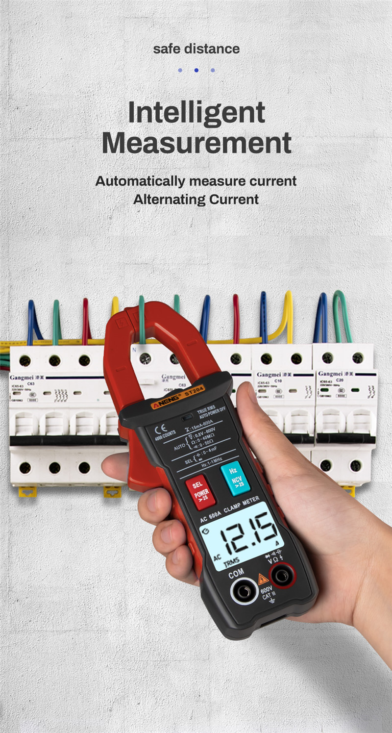 ANENG st204 dc ac current voltage clamp analog multimeter rms