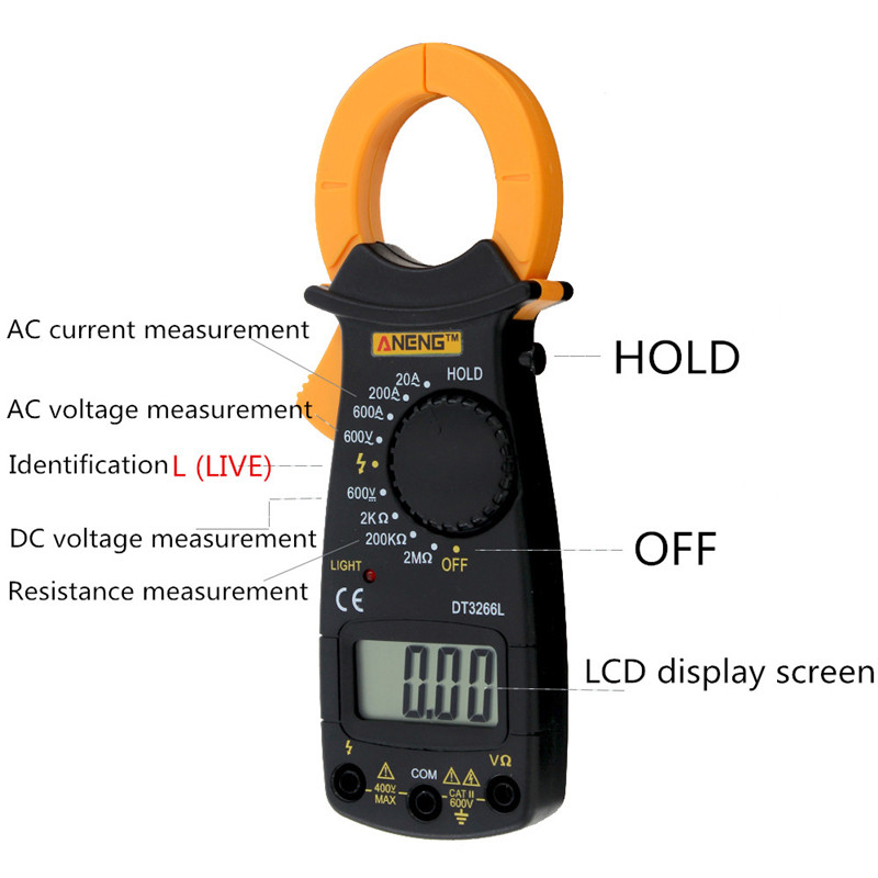 ANENG dt3266L digital multimeter capacitor tester rms