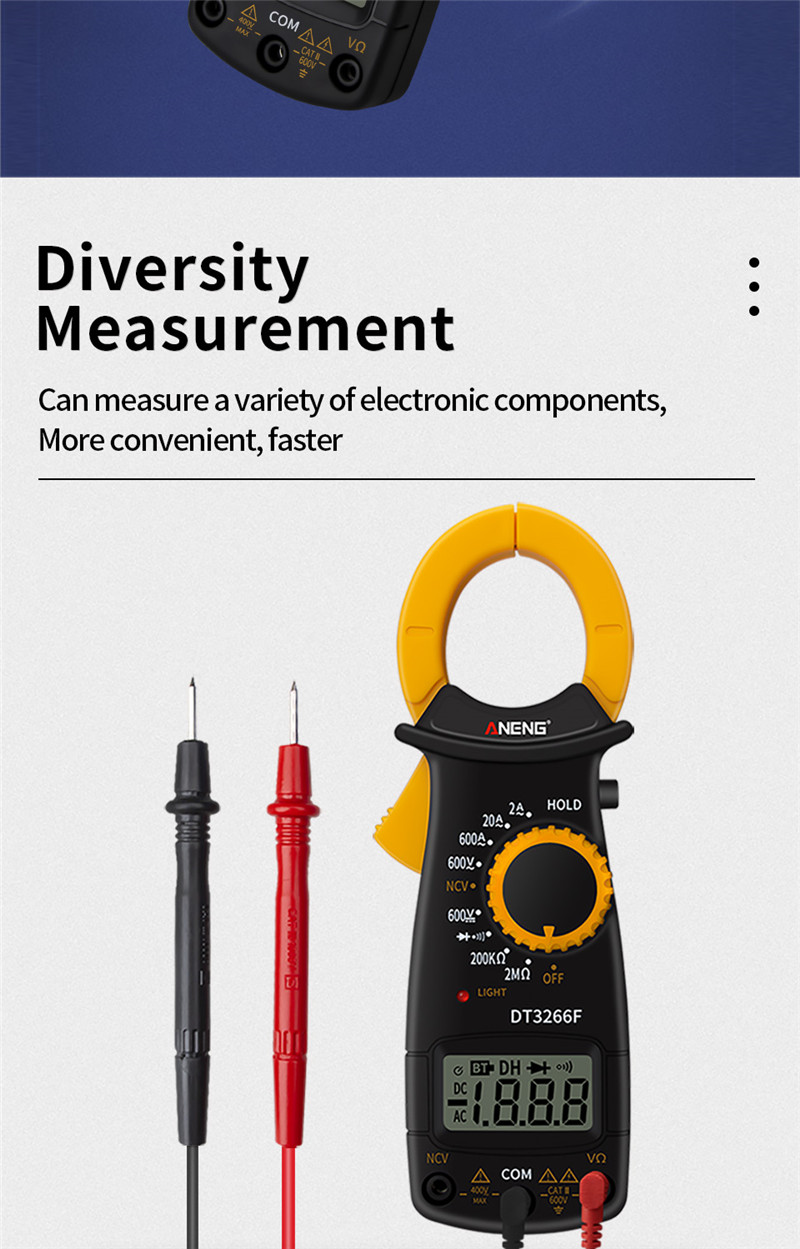 aneng dt3266F digital multimeter capacitor tester rms