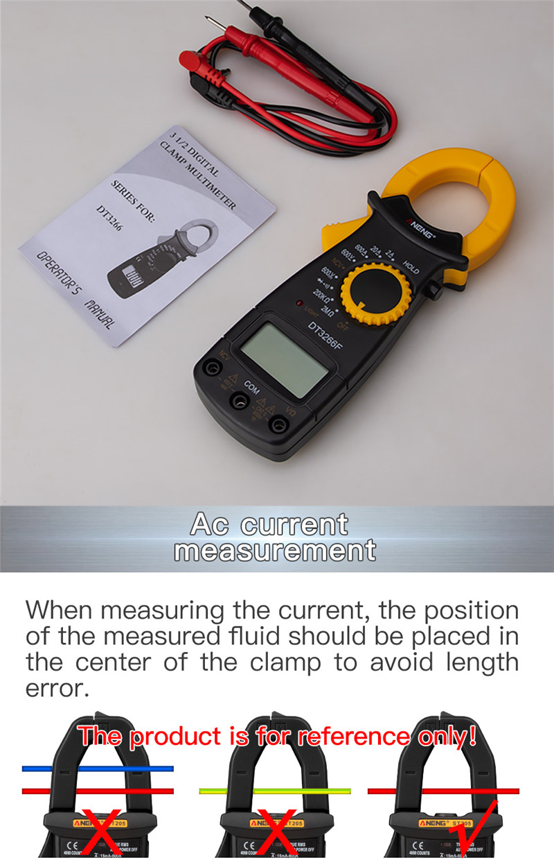 aneng dt3266F digital multimeter capacitor tester rms