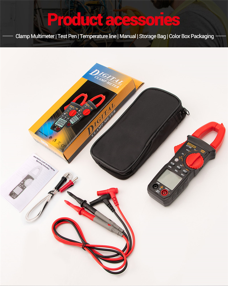 aneng st182 digital clamp meter voltage ammeter