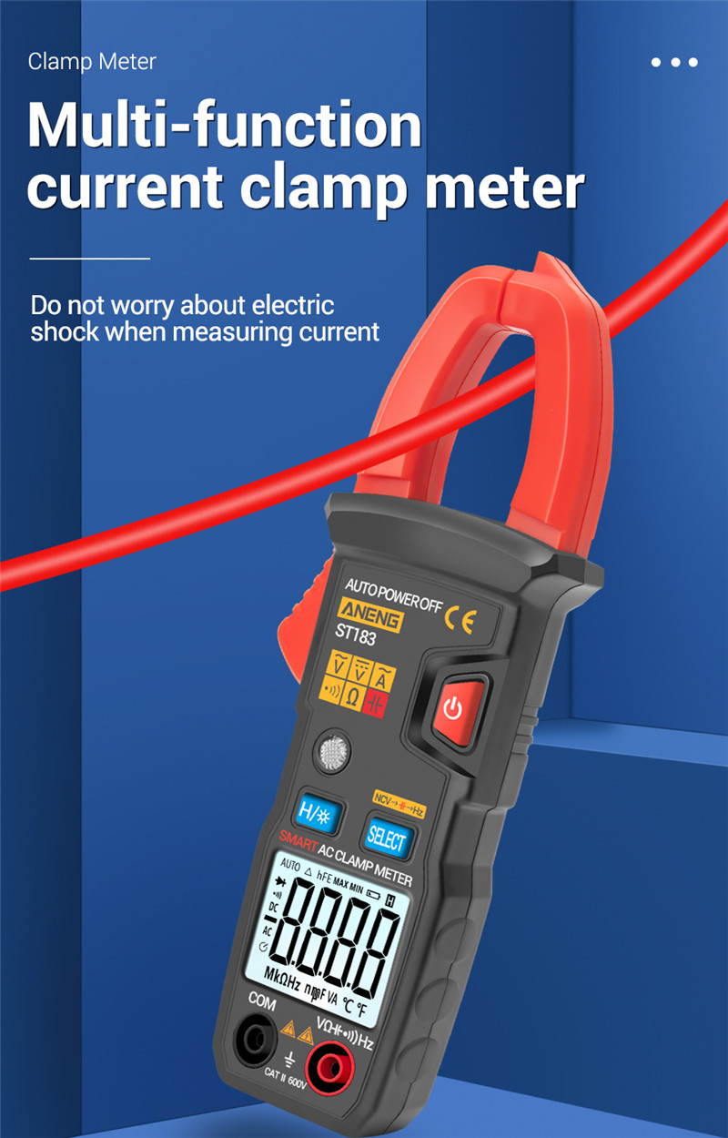 aneng st183 digital clamp meter voltage ammeter