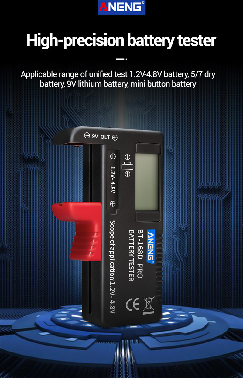 aneng an-168 por digital battery capacity tester