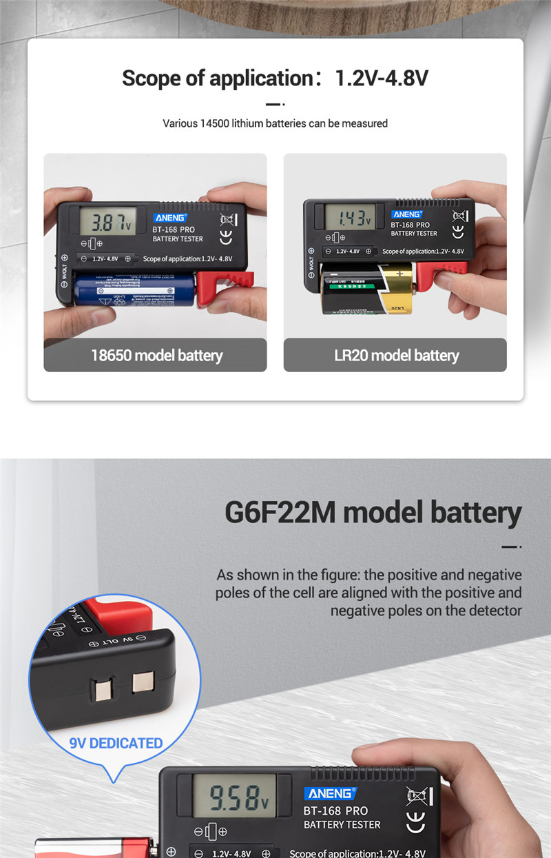 aneng an-168 por digital battery capacity tester