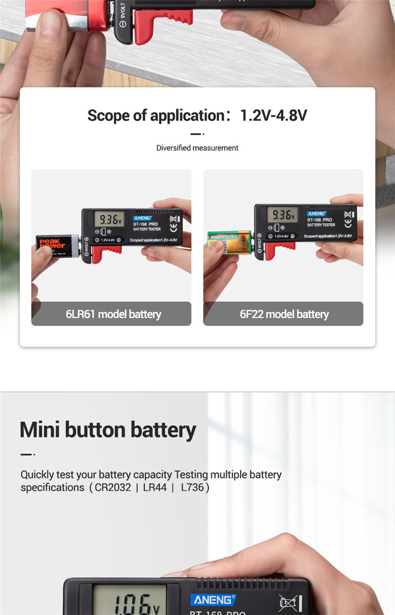 aneng an-168 por digital battery capacity tester