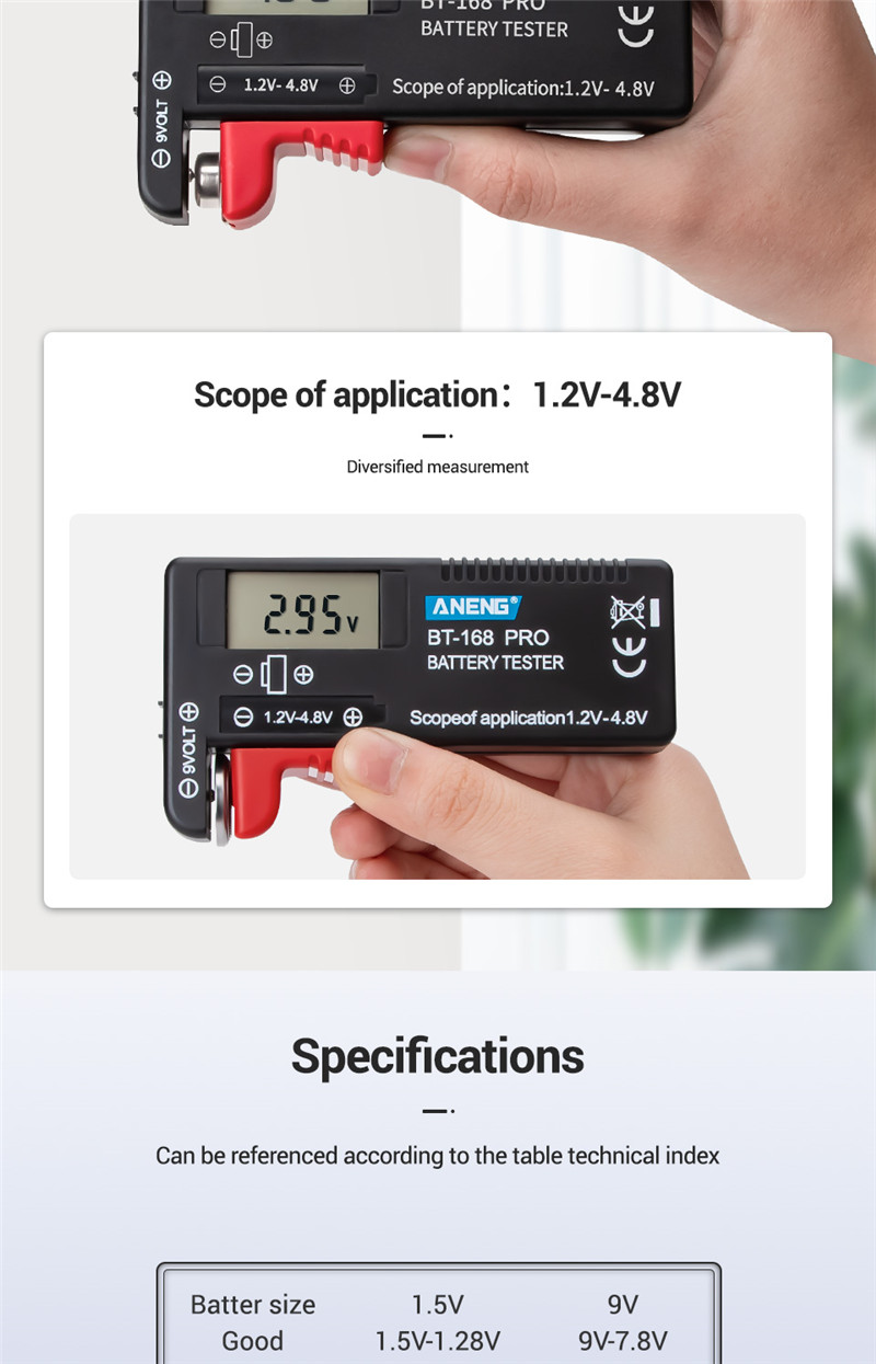 aneng an-168 por digital battery capacity tester