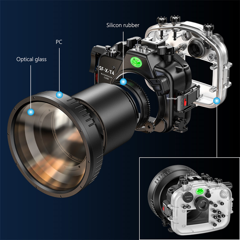 Seafrogs Fujifilm X-T4 Underwater Housing Waterproof casing