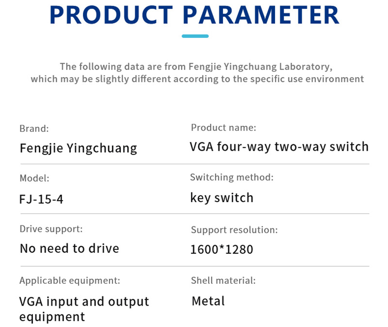 4 ports vga audio video switch box