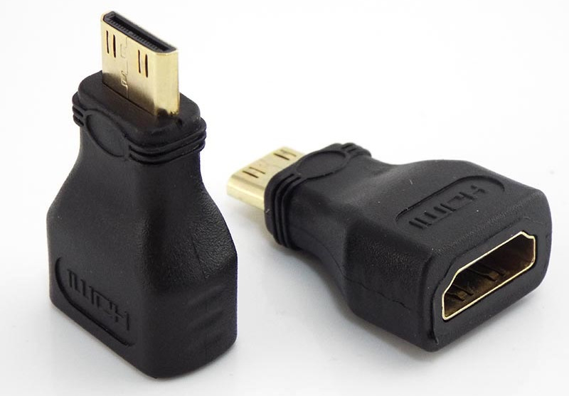 mini hdmi male to hdmi female adapter