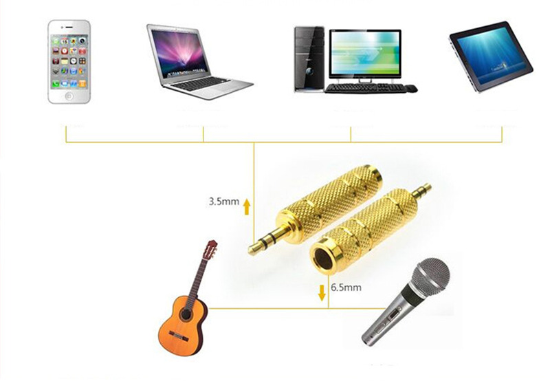 pohiks male to female connector audio adapter