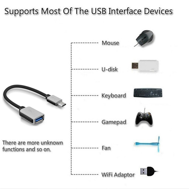 USB C to USB adapter OTG cable