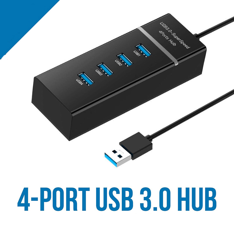 4 ports usb 3.0 hub splitter adapter