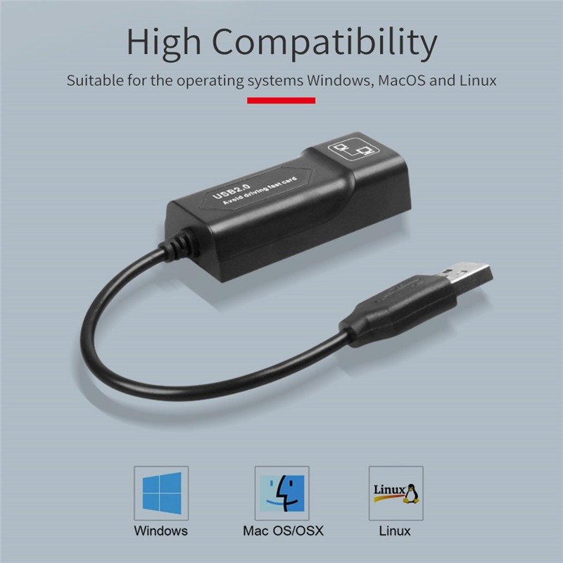 usb 2.0 to rj45 lan network card ethernet adapter