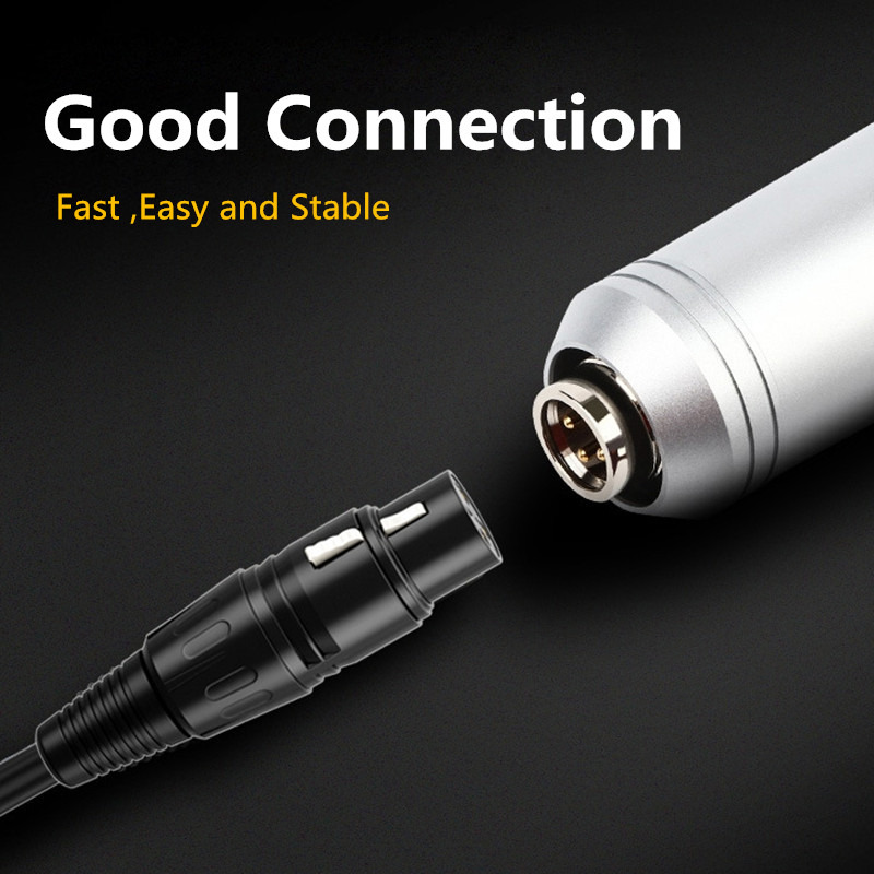 2m canon xlr female to 6.35mm jack plug male audio cable