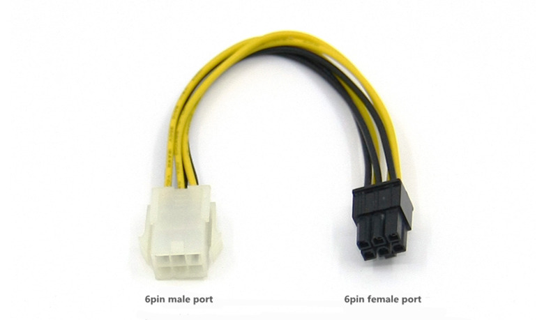 6pin to 6pin pcie power cables for mac video card