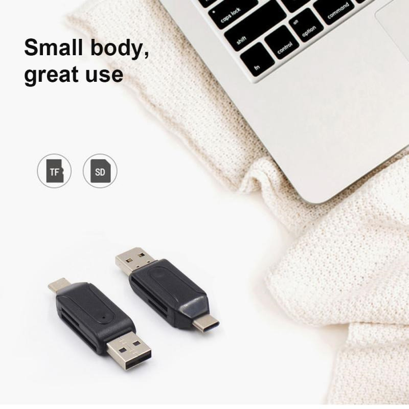 2 in 1 usb tf sd otg card reader