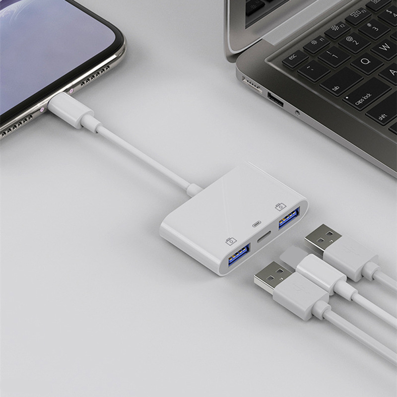 lightning to dual usb otg adapters for iphone