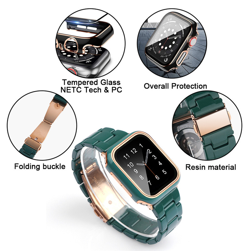 resin strape wrist band film case for iWatch