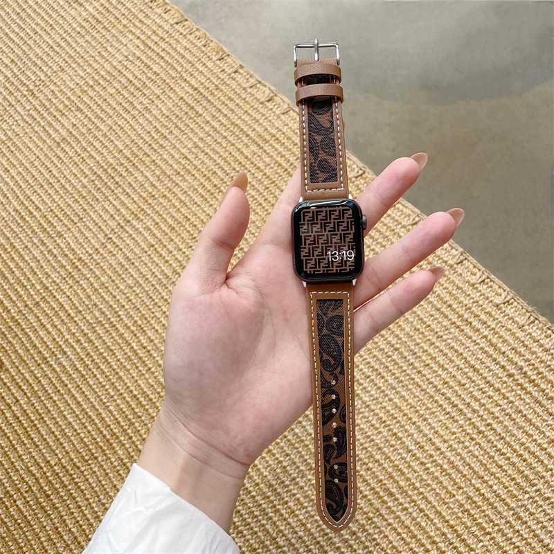 retro leather strape wrist band for iwatch
