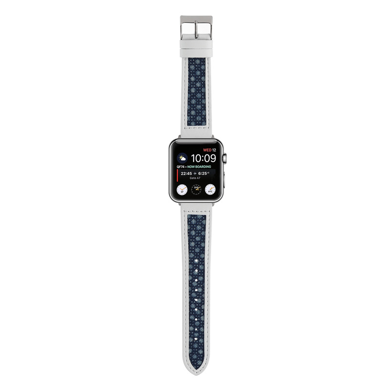 leather canvas strap wrist band for iwatch