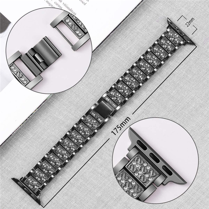 bling bracelets stainless steel straps for iwatch