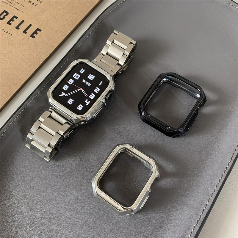 stainless steel strap metal band case for iwatch apple watch