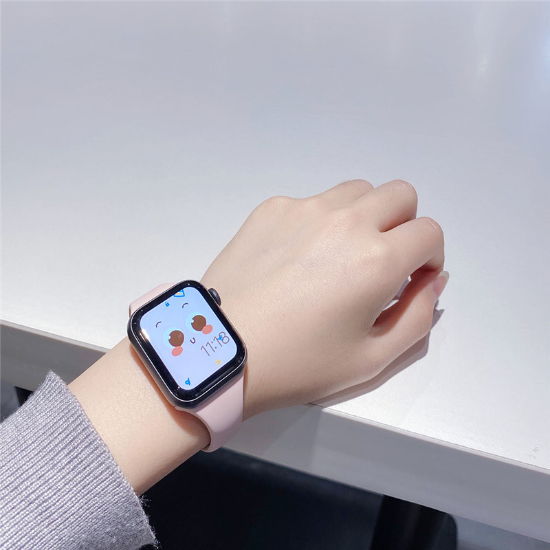 silicone strap soft wrist band for iwatch