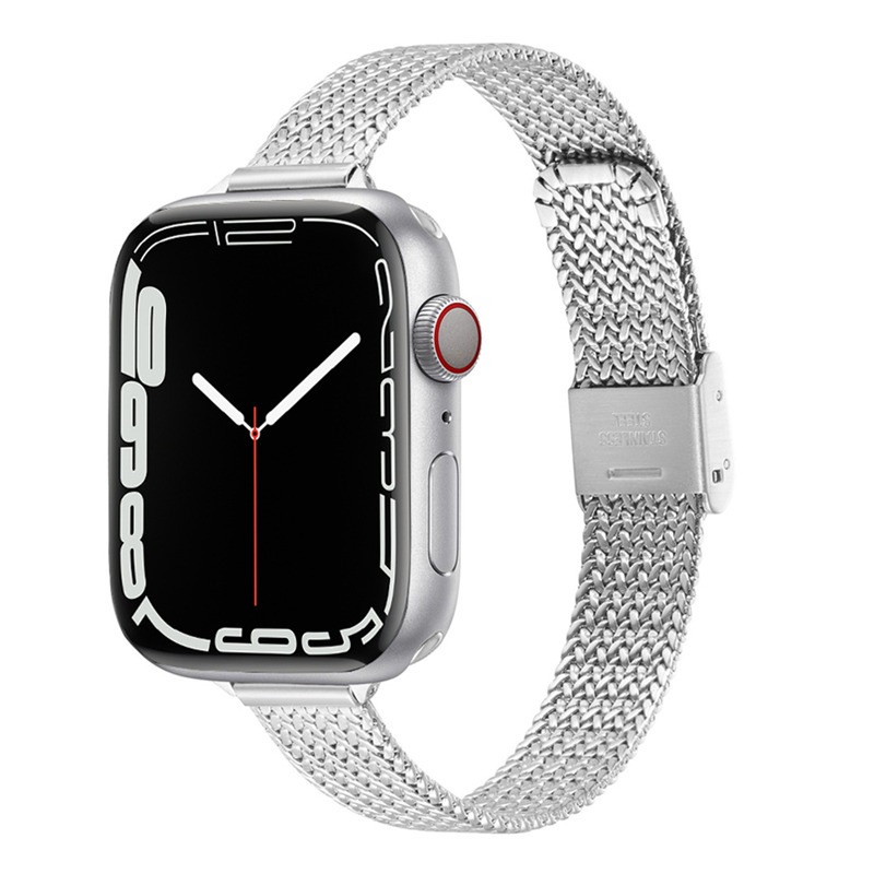 mesh stainless steel straps women slim bracelets for iwatch