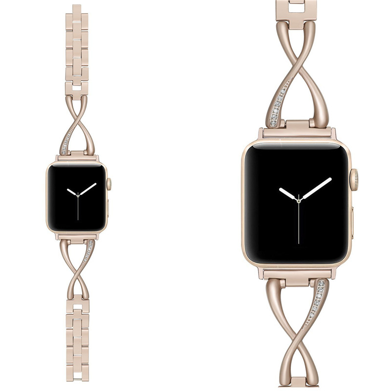 women slim bracelet stainless steel strap metal band for iwatch