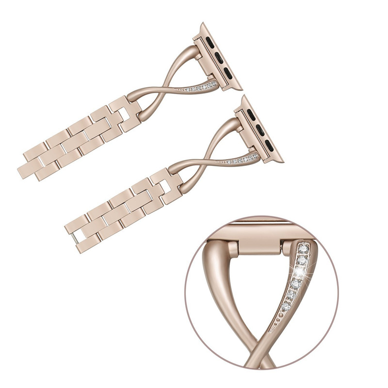 women slim bracelet stainless steel strap metal band for iwatch
