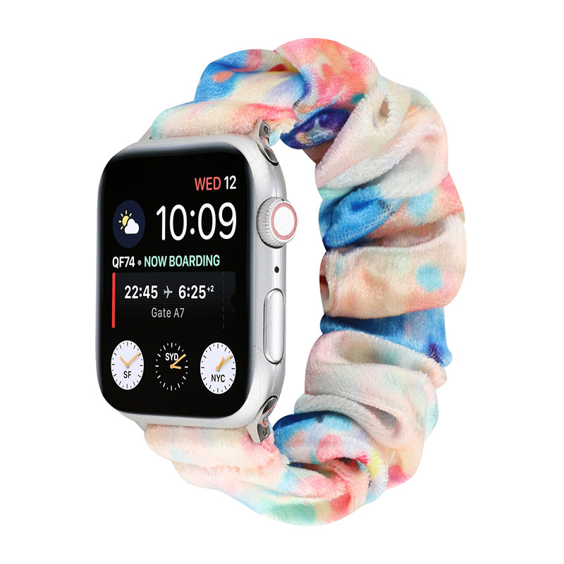scrunchie casual wrist band soft strap for iwatch apple watch