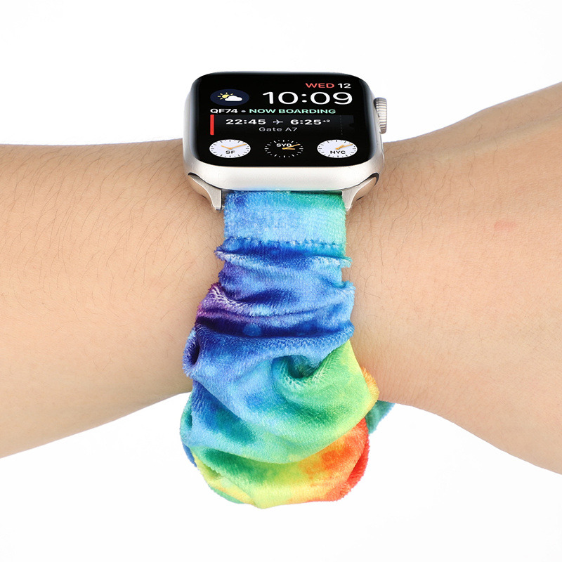 scrunchie casual wrist band soft strap for iwatch apple watch