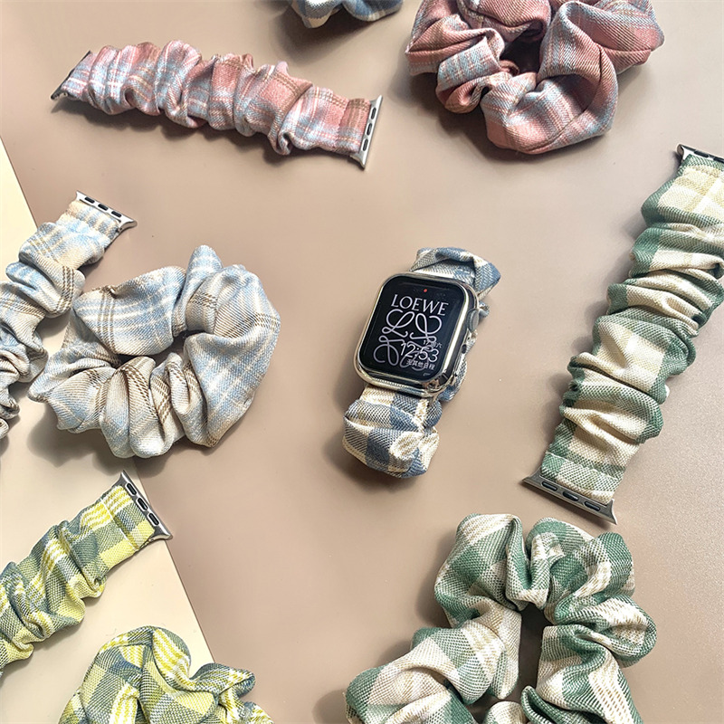 hair scrunchie watch band soft strap for iwatch apple watch