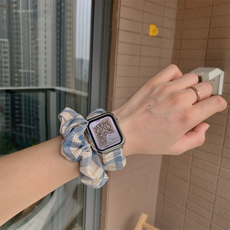 hair scrunchie watch band soft strap for iwatch apple watch