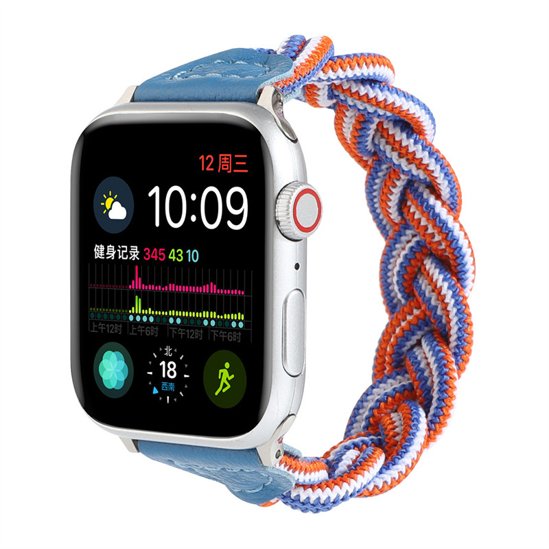 woven elastic wrist band nylon strap for iwatch apple watch