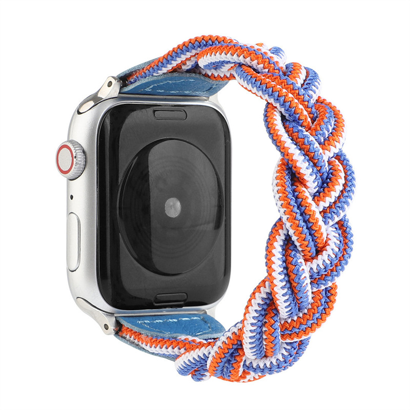 woven elastic wrist band nylon strap for iwatch apple watch