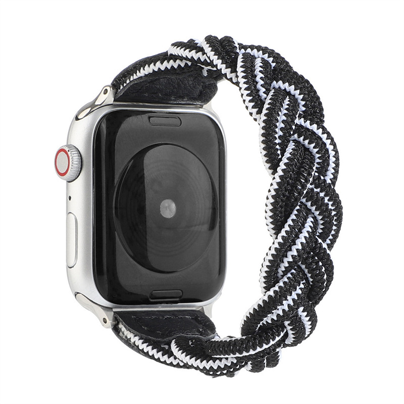 woven elastic wrist band nylon strap for iwatch apple watch