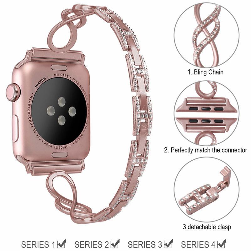 lady bracelet metal band for iwatch apple watch