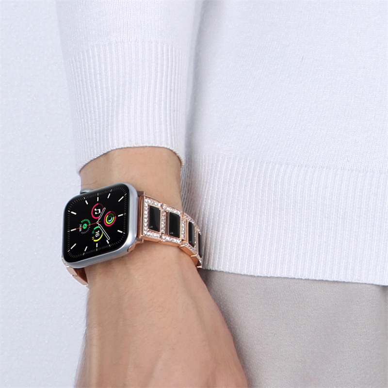 luxury metal band diamond bracelet For iWatch apple watch