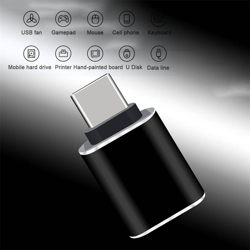 metal shell usb 3.0 to type c otg adapter