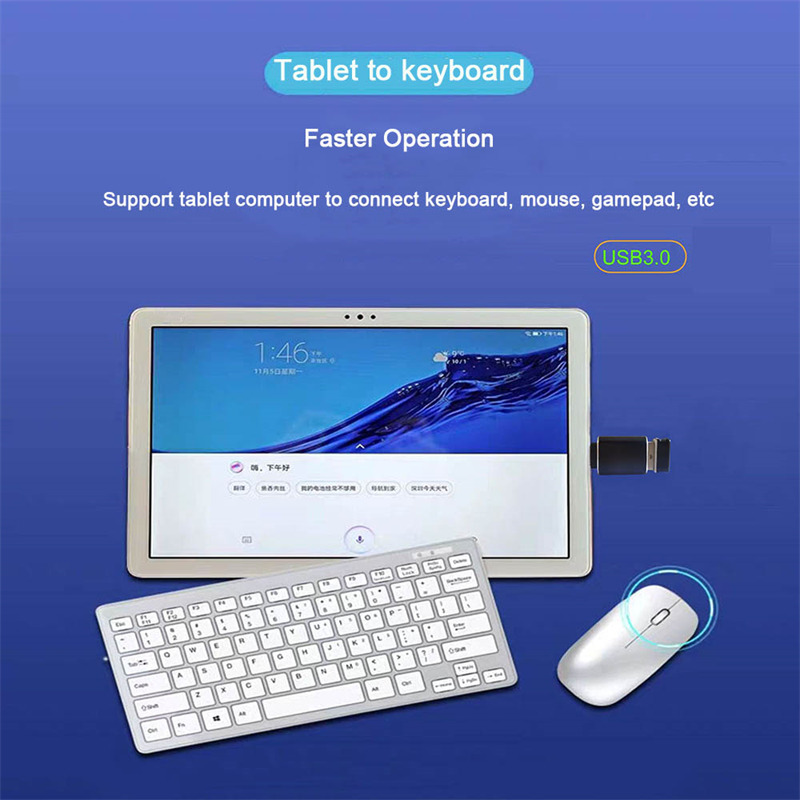 metal shell usb 3.0 to type c otg adapter