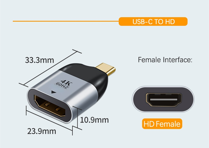 type c to hdmi adapter video convertor