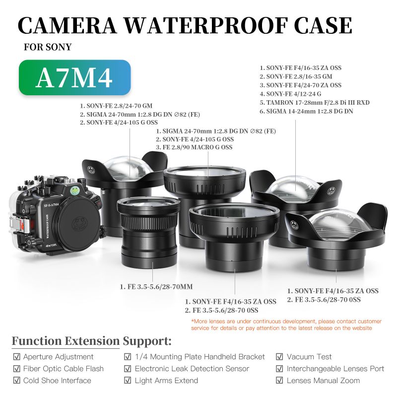 40m seafrogs sony a7iv underwater housing waterproof case