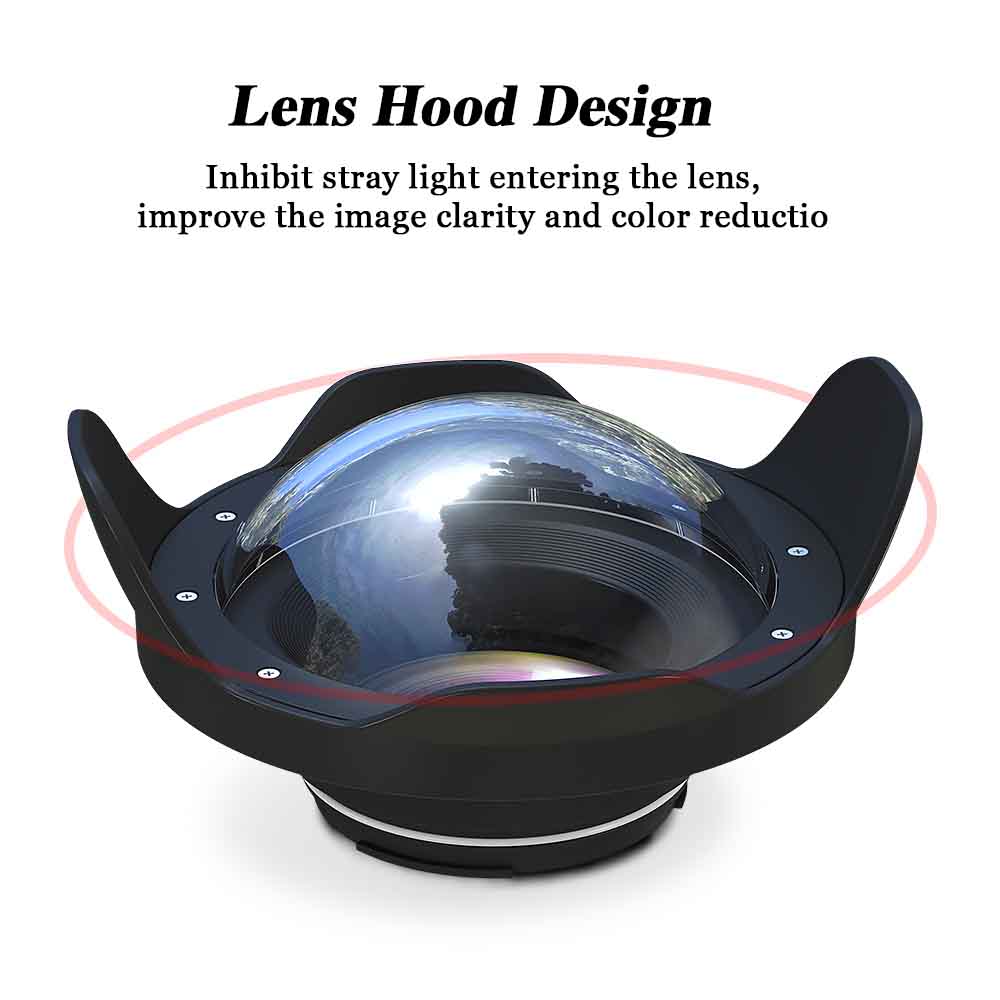 WA005-B Meikon wide angle dry lens dome for canon camera housing