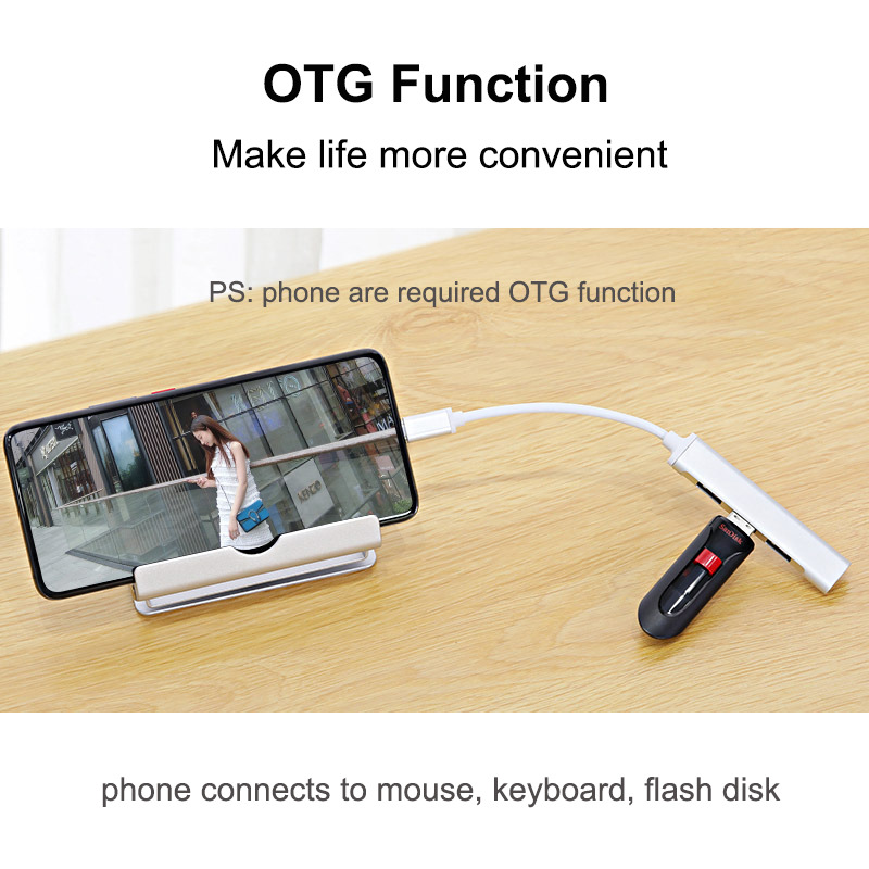 type c to usb hub adapter splitter otg cable