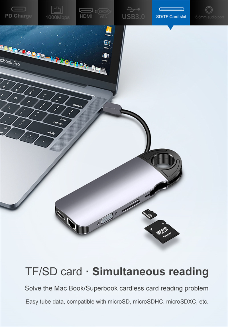10 port usb c hub type-c to hdmi rj45 vga sd/tf usb 3.0 hub pd charge dock station 10 port usb c hub type-c to hdmi rj45 vga sd/tf usb 3.0 hub pd charge dock station