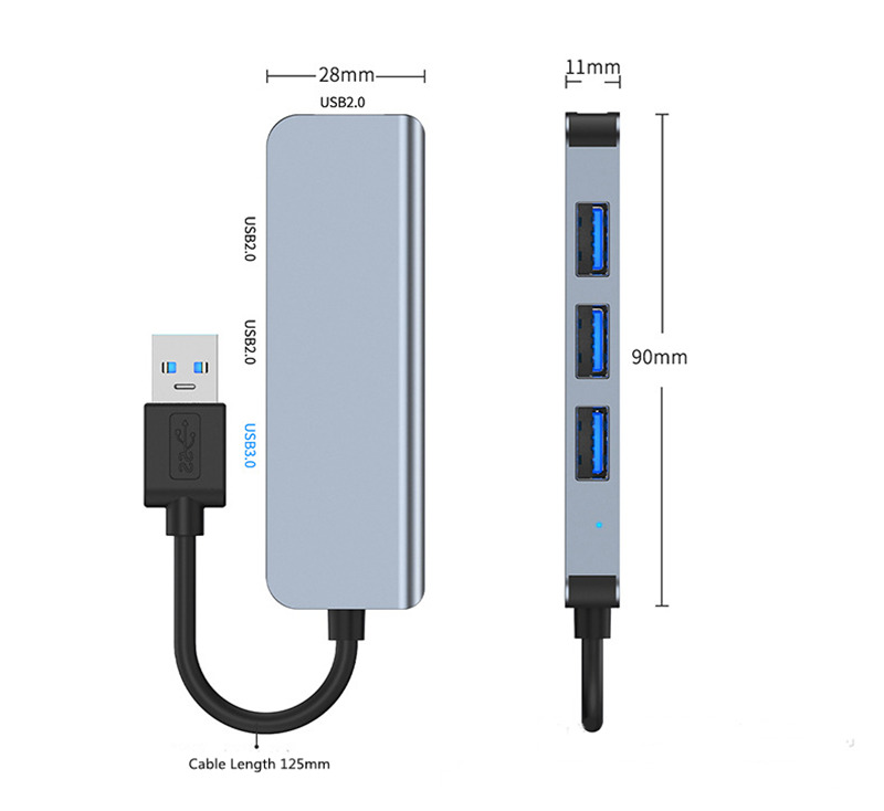 4 in 1 usb 3.0 to 4 ports usb hub