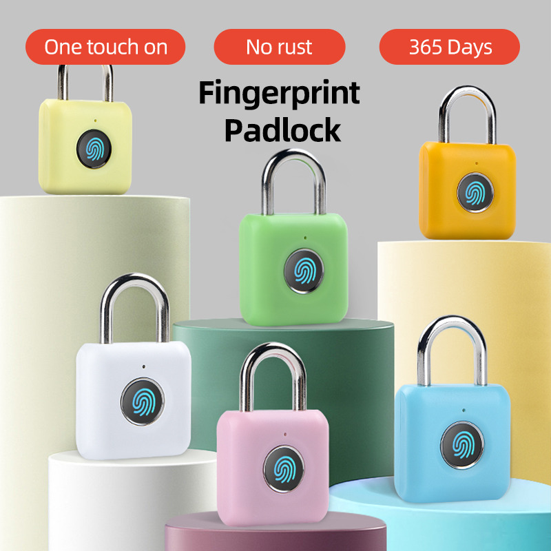 keyless USB rechargeable smart lock fingerprint padlock quick unlock keyless USB rechargeable smart lock fingerprint padlock quick unlock