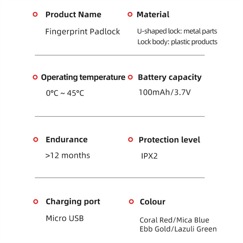 keyless USB rechargeable smart lock fingerprint padlock quick unlock keyless USB rechargeable smart lock fingerprint padlock quick unlock